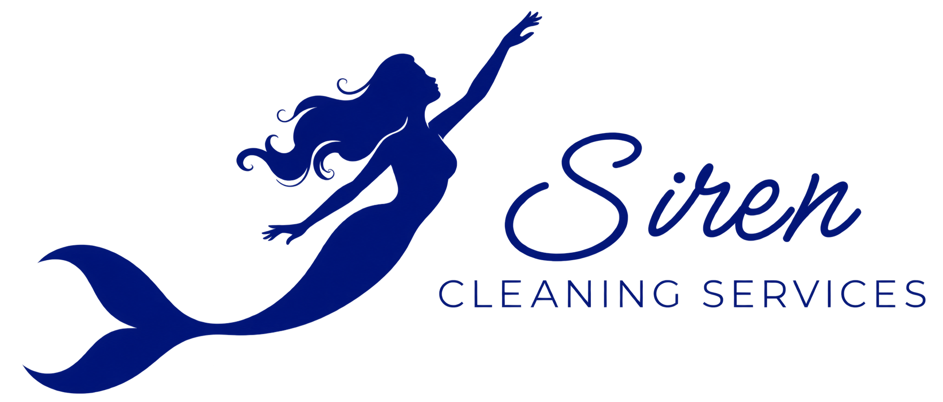 siren cleaning services full logo blue horizontal